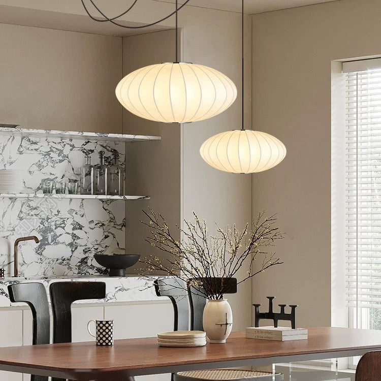 The Classic Japandi Silk Pendant Lamp