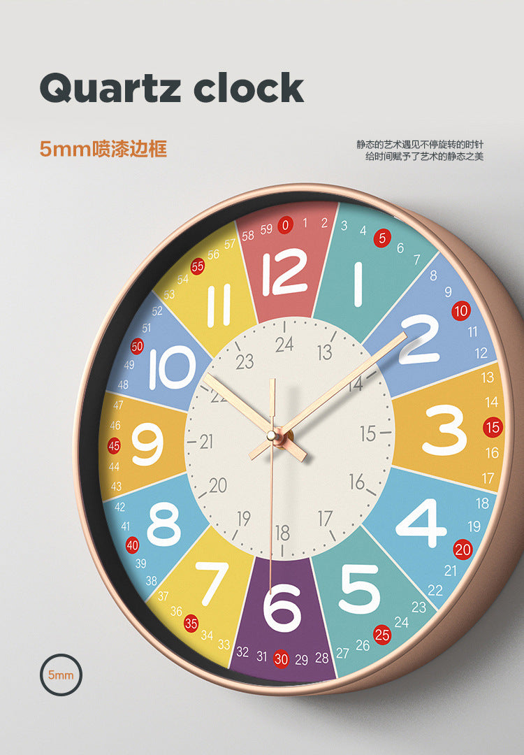 SilentKids - Silent Wall Clock for Kids' Rooms