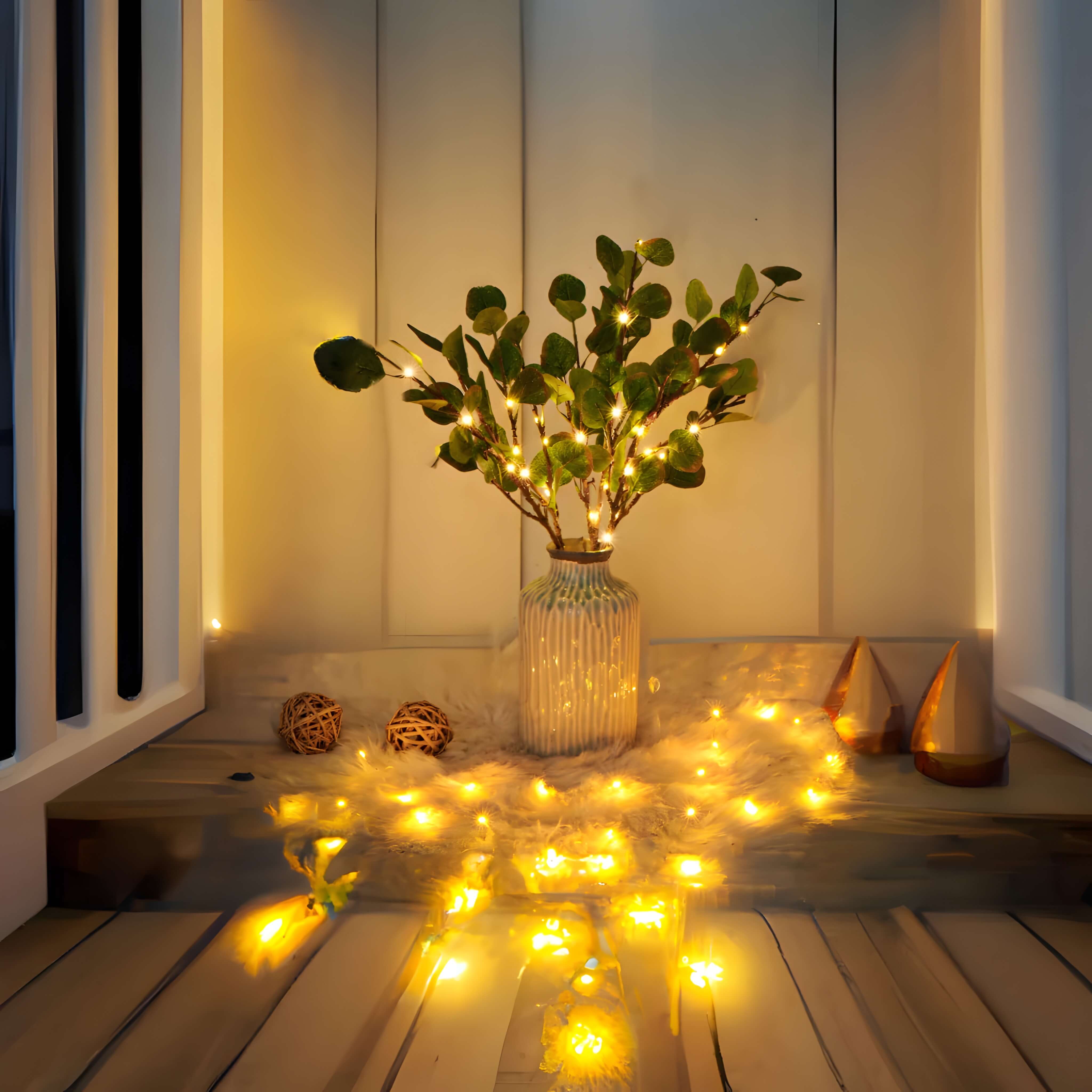 Cosy Olive Branch Lighting