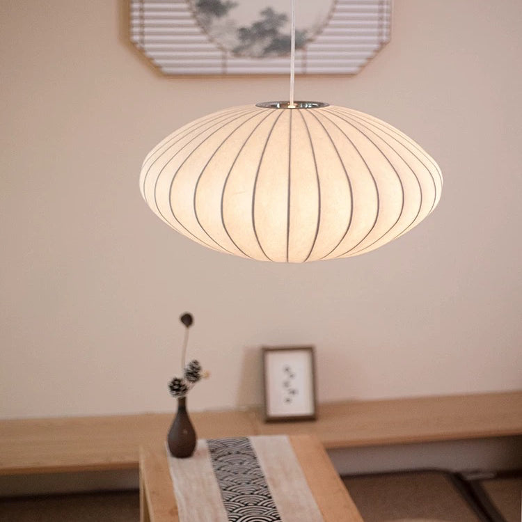 The Classic Japandi Silk Pendant Lamp